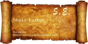 Stelz Eszter névjegykártya